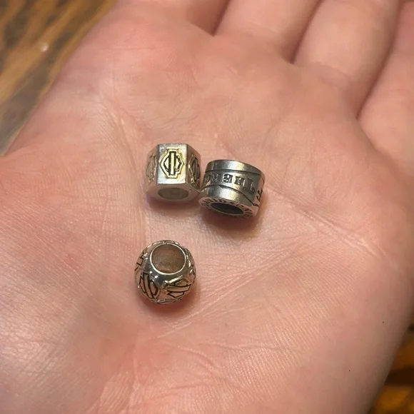 Harley-Davidson Sterling Silver 15 Charm Pandora Bracelet - Picture 14 of 15